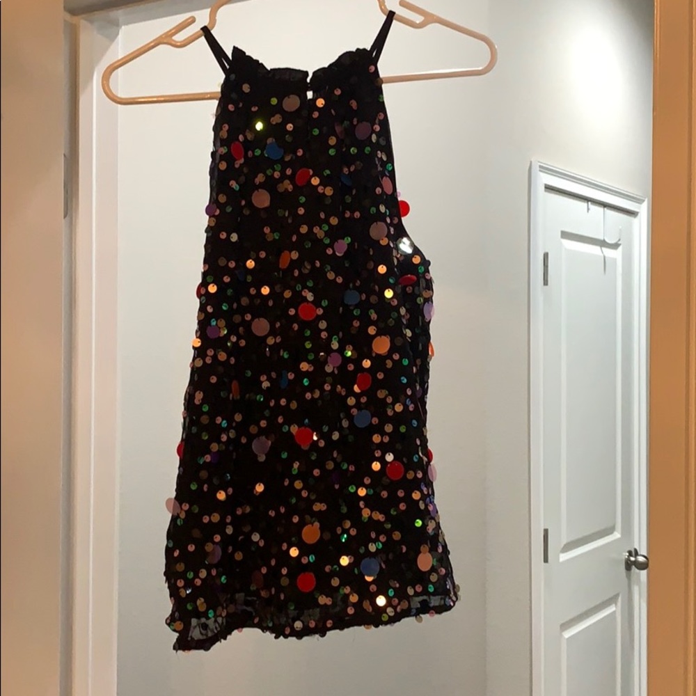 Anthropologie Sequined Top